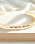 Pulsera ajustable con frase