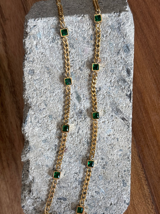 Pulsera piedra verde