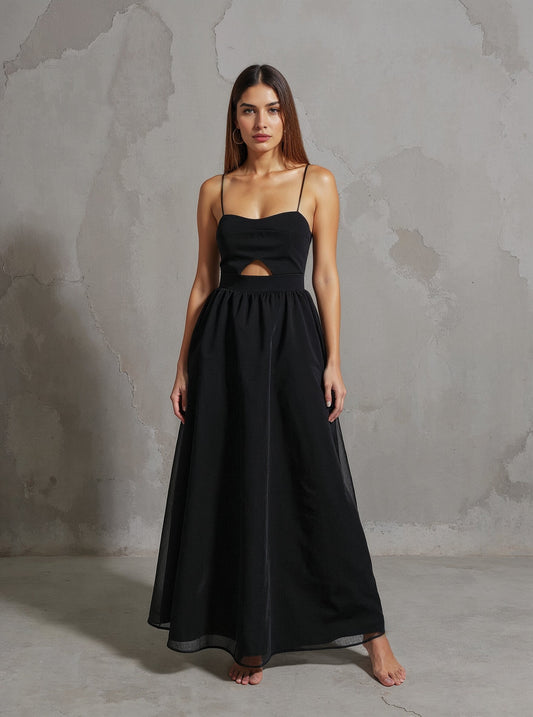 Maxi dress cut-out