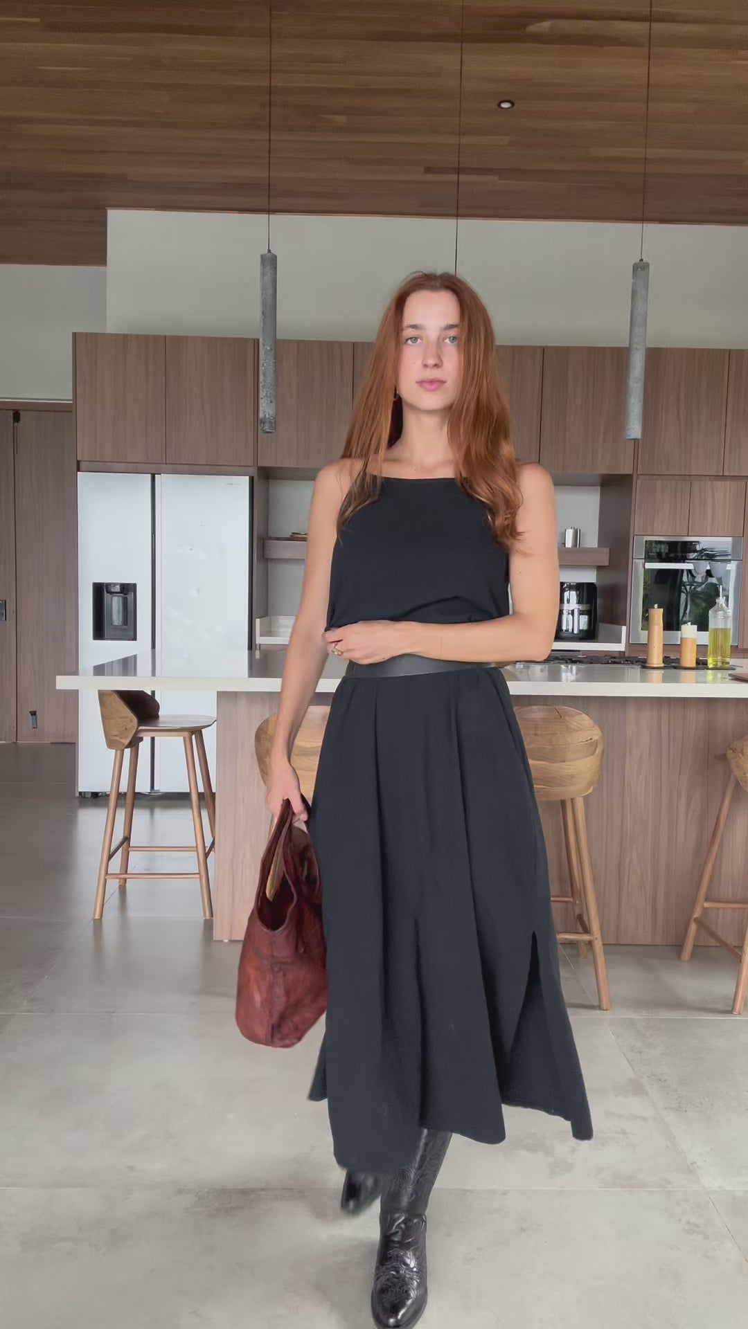 Vestido largo tirantes