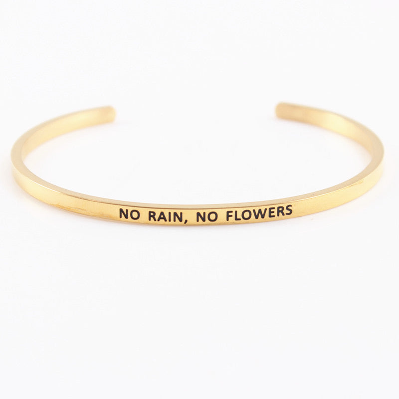Pulsera ajustable con frase