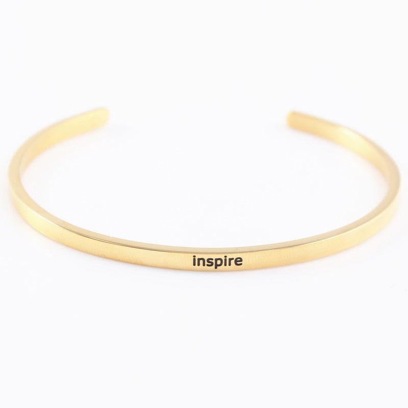 Pulsera ajustable con frase