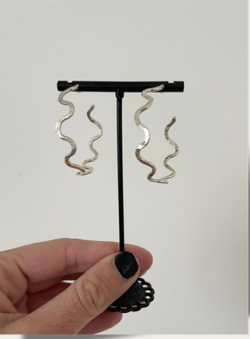 Aretes wave grandes Silvie