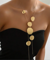 collar largo monedas