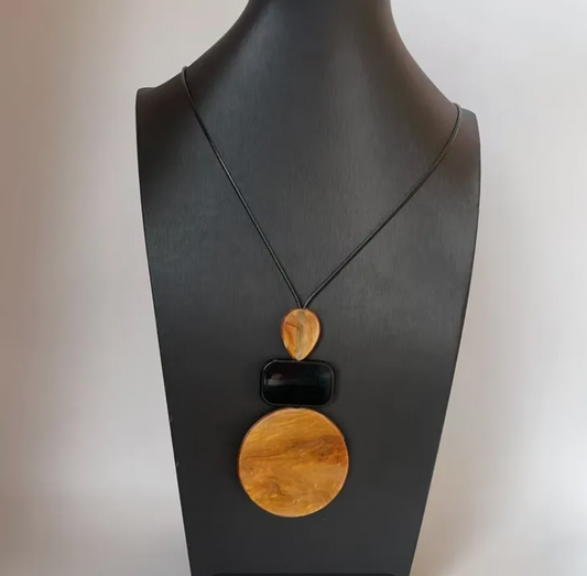 collar largo moneda