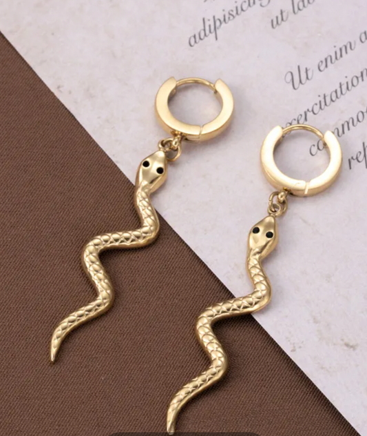 Aretes serpiente