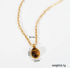 Collar piedra cafe