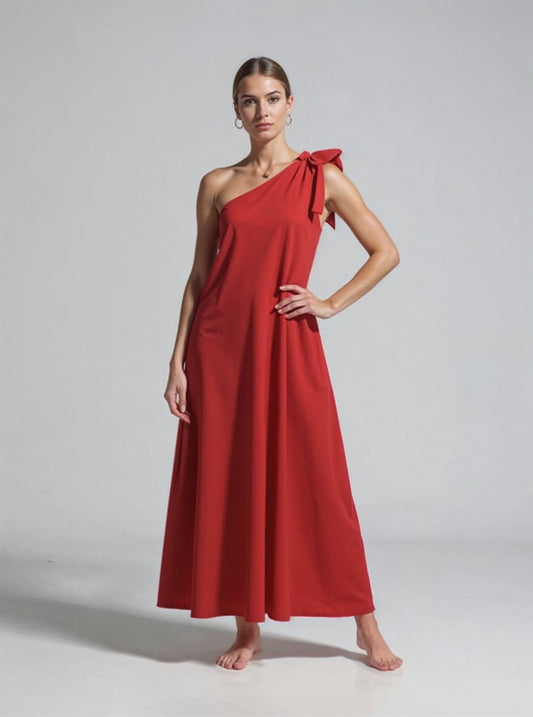 Maxi dress de un hombro