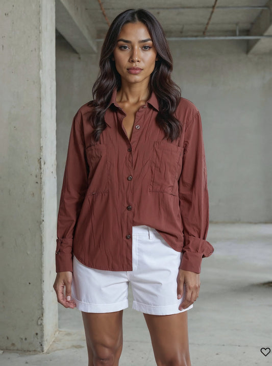 Blusa básica algodón