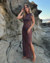 Vestido Mesh Lunares transparente - vista modelo